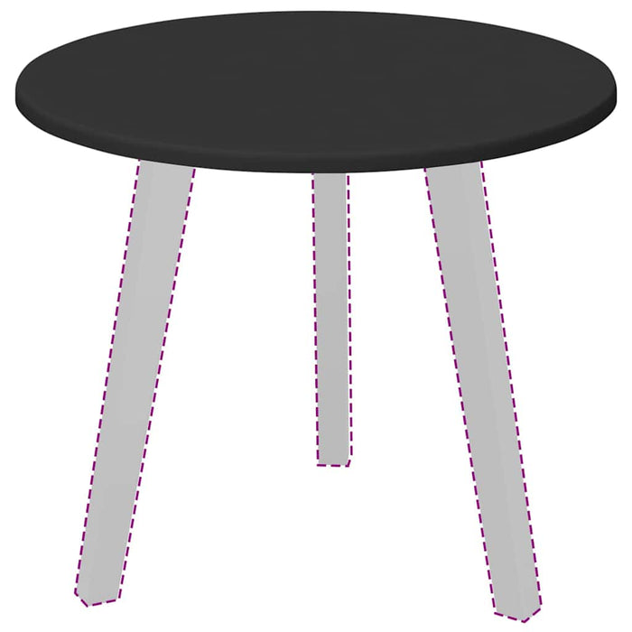 Piano del tavolo Nero 50 x 50 x 1.5 cm Legno multistrato 880392