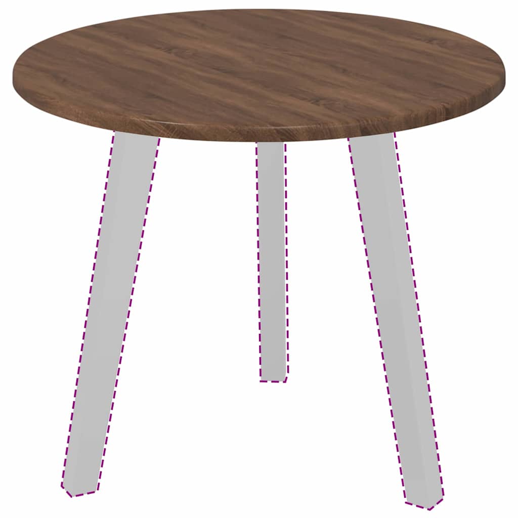 Piano del tavolo Rovere marrone 50 x 50 x 1.5 cm 880398