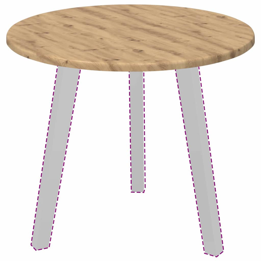 Piano del tavolo rovere artigianale 50 x 50 x 1.5 cm 880400