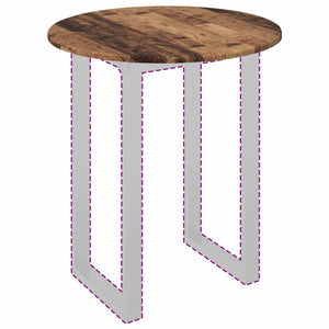 Piano del tavolo Legno vecchio 60 x 60 x 1.5 cm 880409