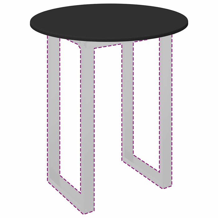 Piano del tavolo Nero 70 x 70 x 1.5 cm Legno multistrato 880412