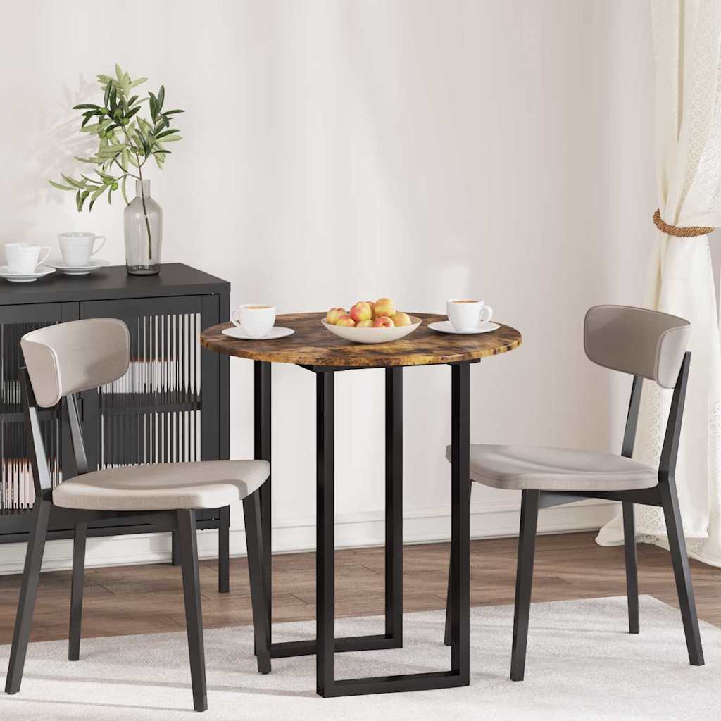 Piano del tavolo Rovere fumo 70 x 70 x 1.5 cm Legno multistrato 880416