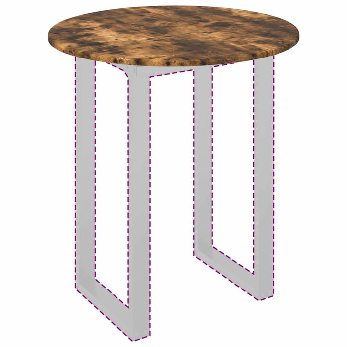 Piano del tavolo Rovere fumo 70 x 70 x 1.5 cm Legno multistrato 880416