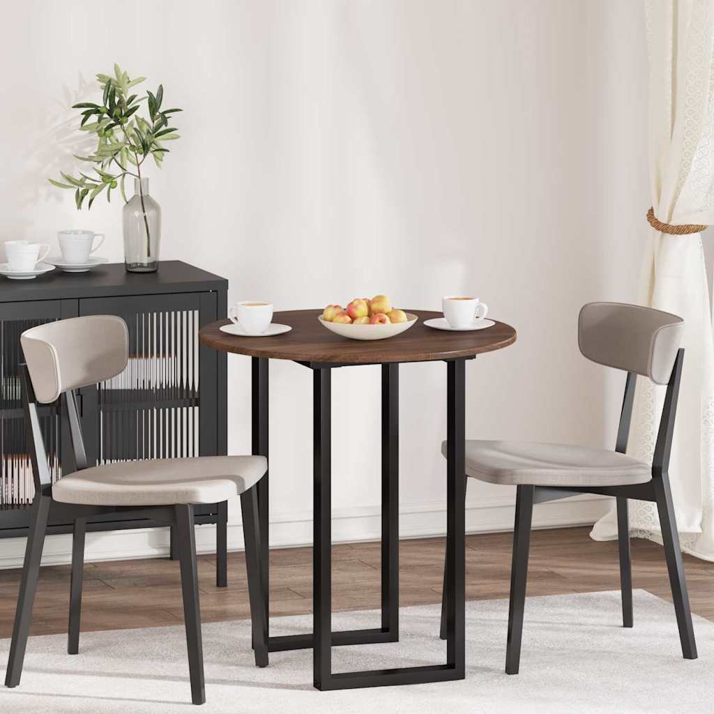 Piano del tavolo Rovere marrone 70 x 70 x 1.5 cm 880418