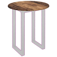 Piano del tavolo Legno vecchio 70 x 70 x 1.5 cm 880419