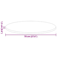 Piano del tavolo rovere artigianale 70 x 70 x 1.5 cm 880420