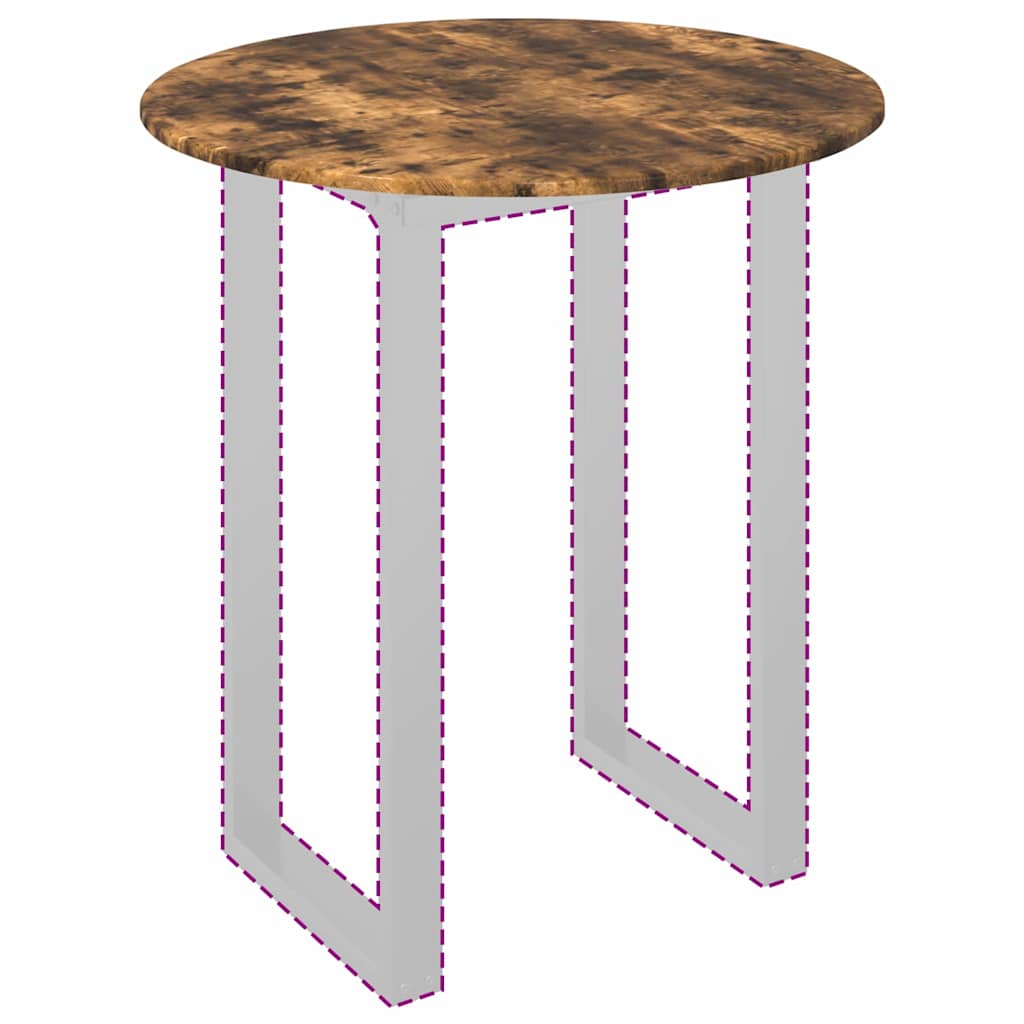 Piano del tavolo Rovere fumo 80 x 80 x 1.5 cm Legno multistrato 880426