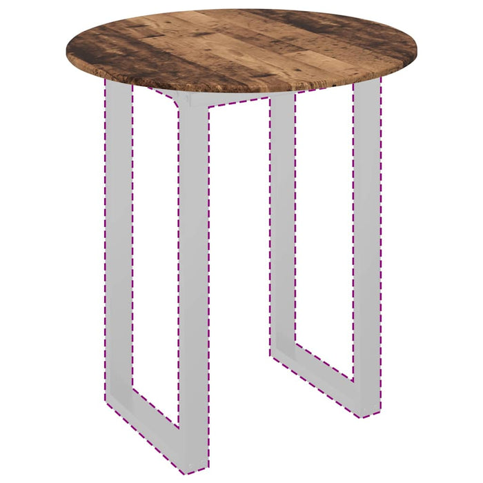 Piano del tavolo Legno vecchio 80 x 80 x 1.5 cm 880429