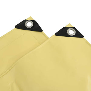 Telo 650g / m² Beige 3 x 3 m Tela con rivestimento in PVC 42017730