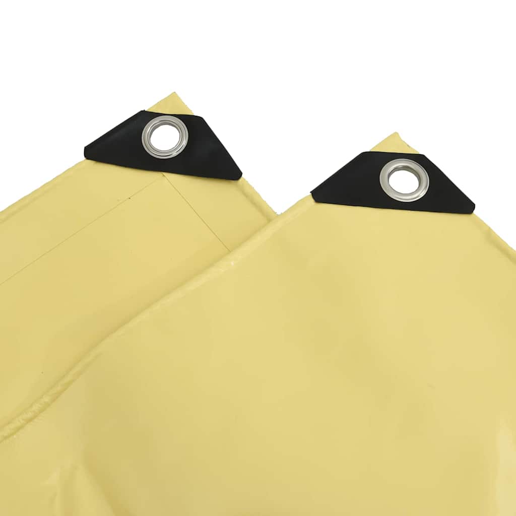 Telo 650g / m² Beige 4 x 6 m Tela con rivestimento in PVC 42017736