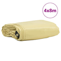 Telo 650g / m² Beige 4 x 8 m Tela con rivestimento in PVC 42017738