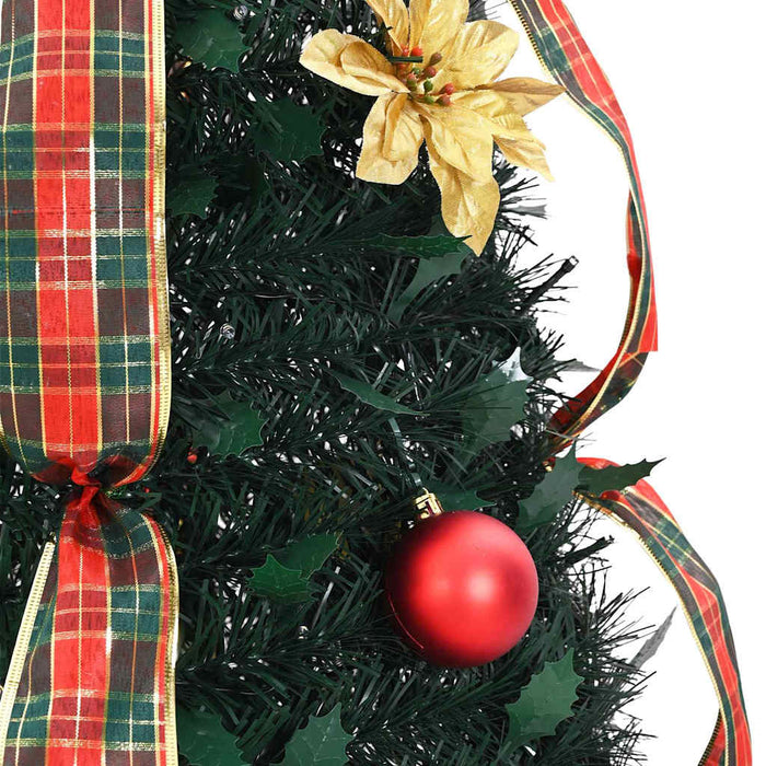 Albero di Natale artificiale con 50 LED Verde 120 cm PVC 42018630