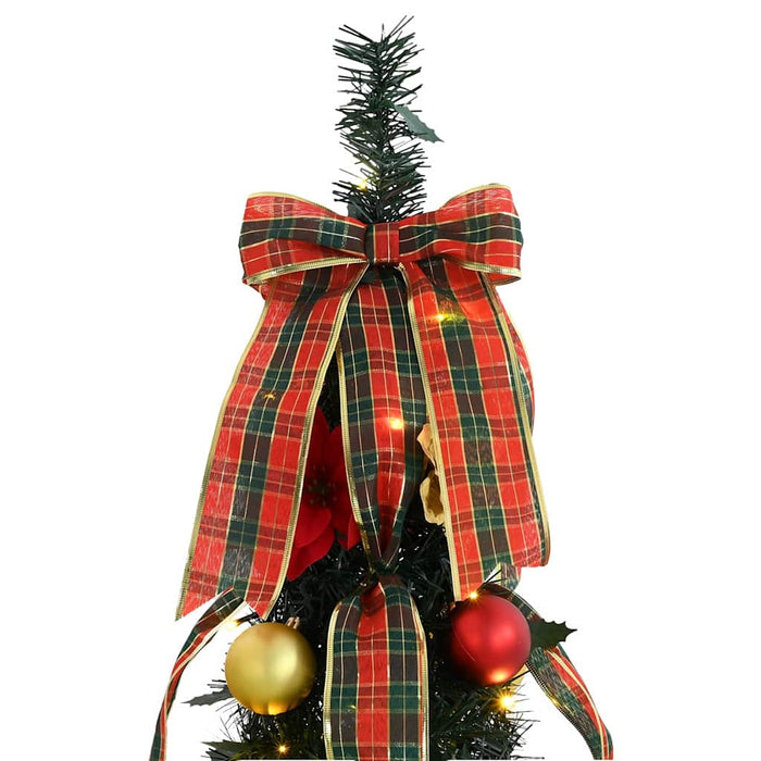 Albero di Natale artificiale con 100 LED Verde 150 cm PVC 42018631