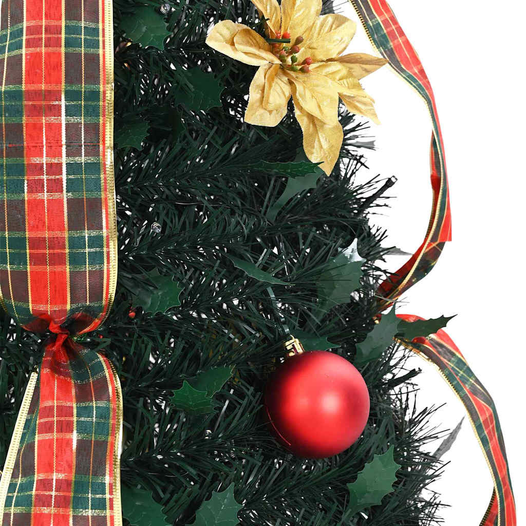 Albero di Natale artificiale con 100 LED Verde 150 cm PVC 42018631