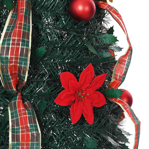 Albero di Natale Artificiale-Albero Natalizio con 150 LED Verde 180 cm PVC