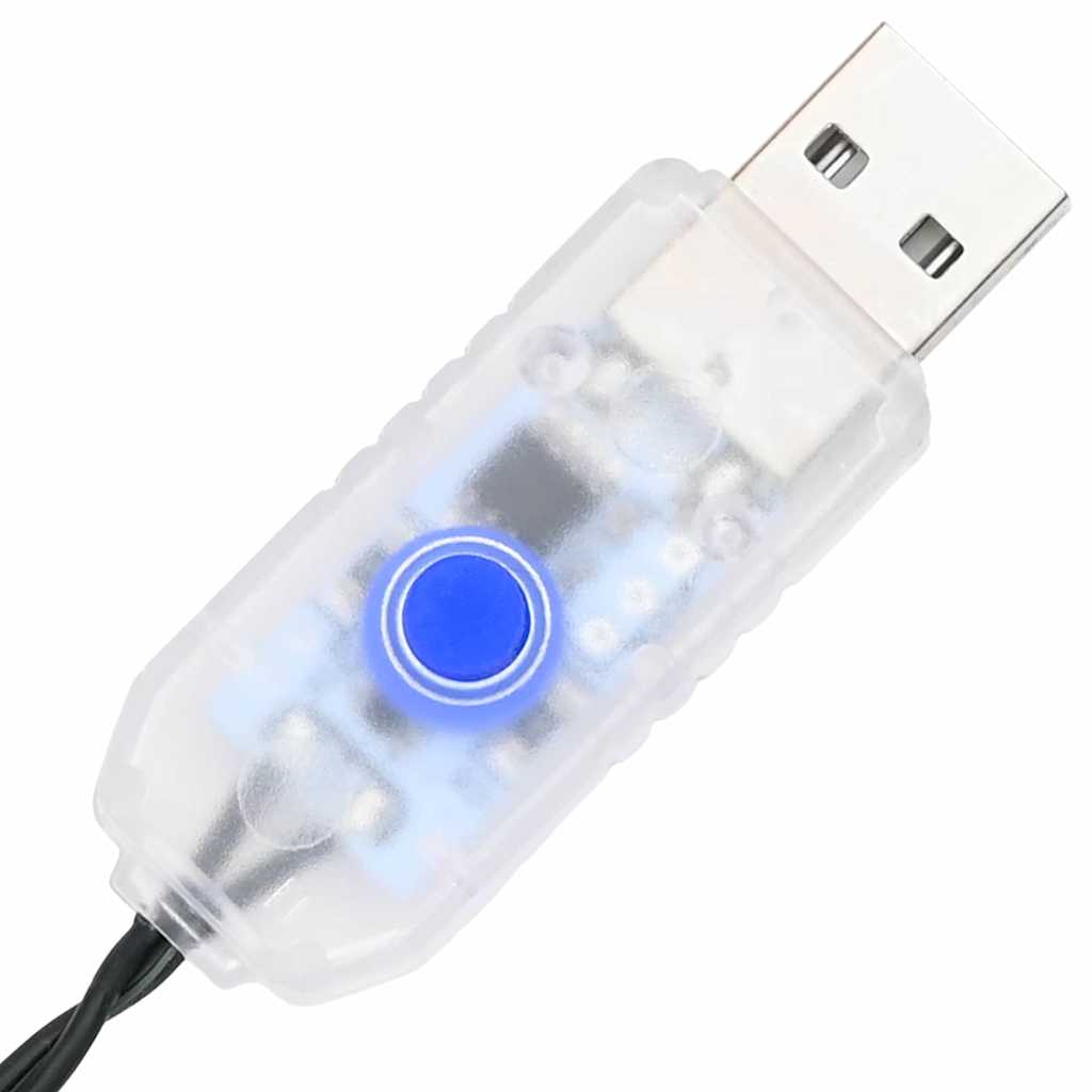 Albero di Natale artificiale con 200 LED Verde 210 cm PVC 42018633