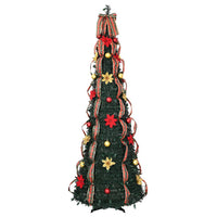 Albero di Natale artificiale con 200 LED Verde 210 cm PVC 42018633