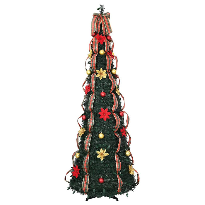 Albero di Natale artificiale con 200 LED Verde 210 cm PVC 42018633