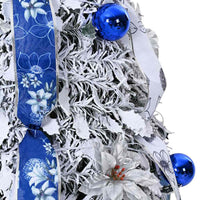 Albero di Natale Artificiale-Albero Natalizio con 150 LED Bianco 180 cm PVC