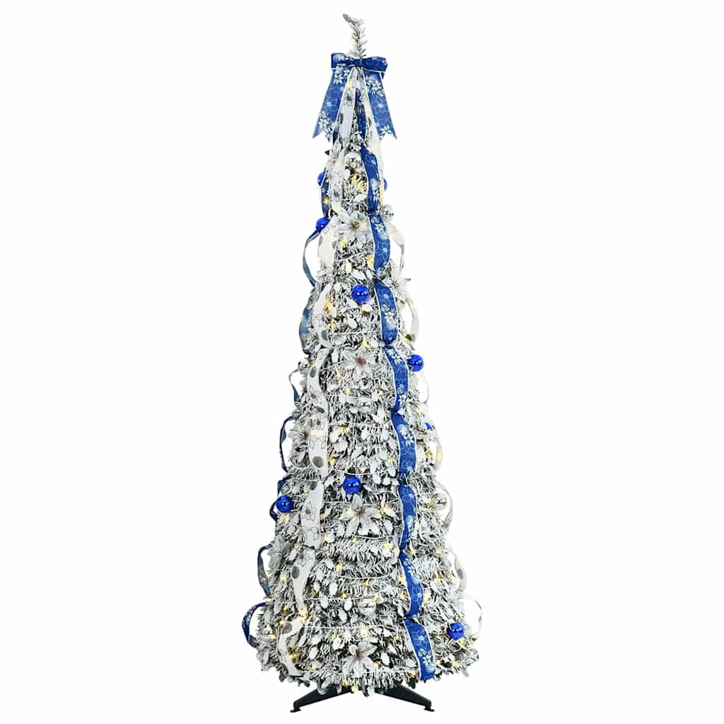 Albero di Natale artificiale con 150 LED Verde 180 cm PVC 42018636