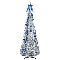 Albero di Natale artificiale con 150 LED Verde 180 cm PVC 42018636