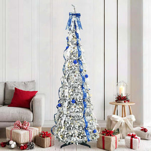 Albero di Natale artificiale con 200 LED Verde 210 cm PVC 42018637