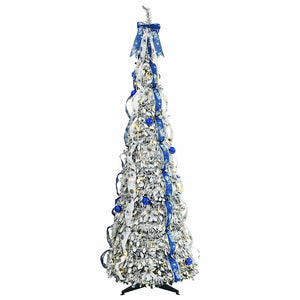 Albero di Natale artificiale con 200 LED Verde 210 cm PVC 42018637