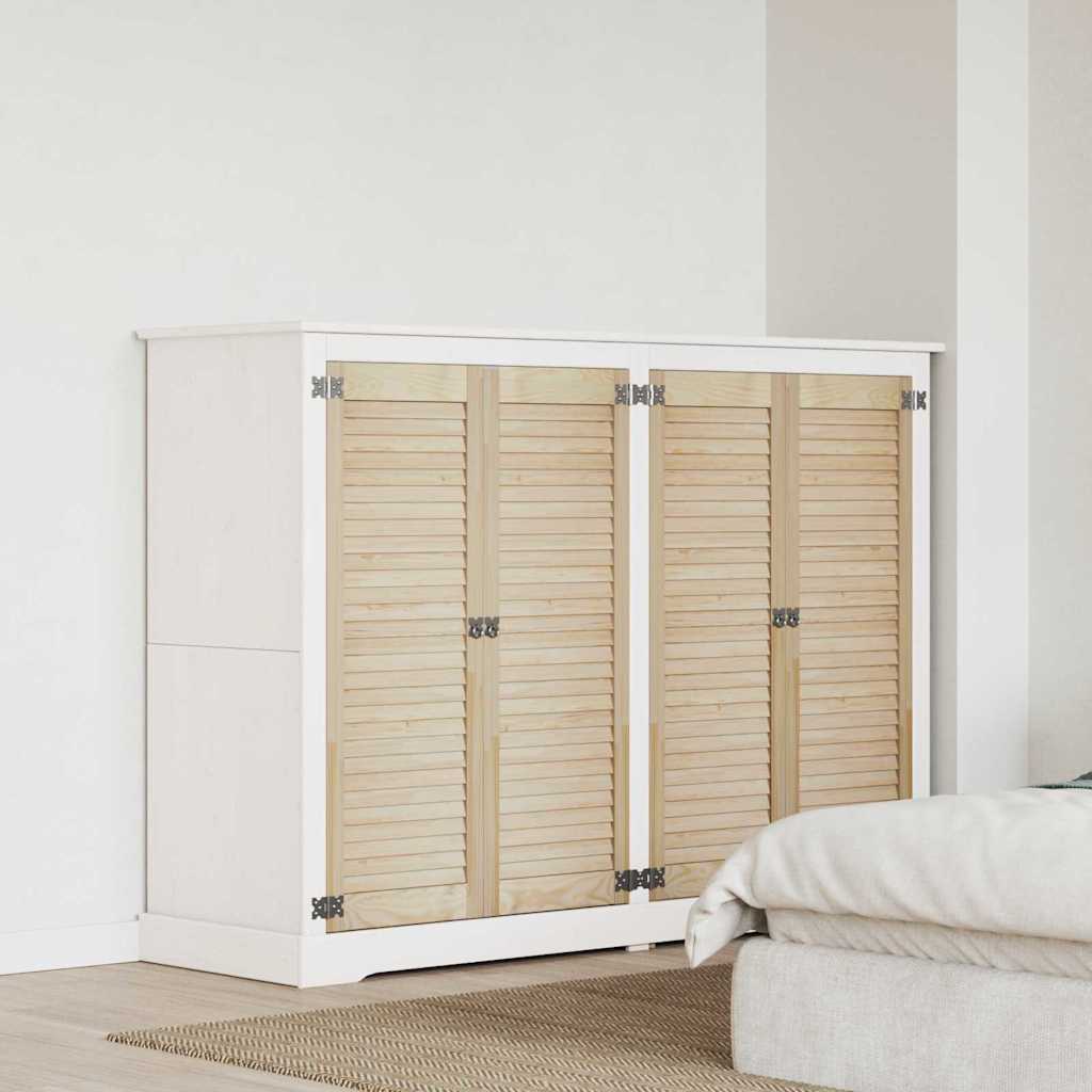 vidaXL Porte per Armadi con porta 4 pcs Marrone 110 x 39.5 x 2.1 cm