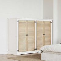 vidaXL Porte per Armadi con porta 4 pcs Marrone 110 x 39.5 x 2.1 cm