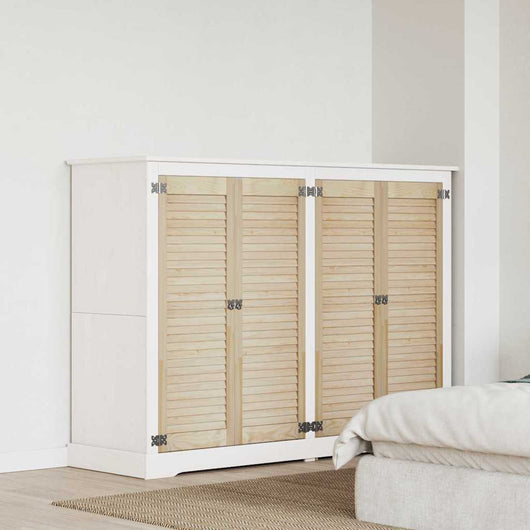 vidaXL Porte per Armadi con porta 4 pcs Marrone 110 x 39.5 x 2.1 cm