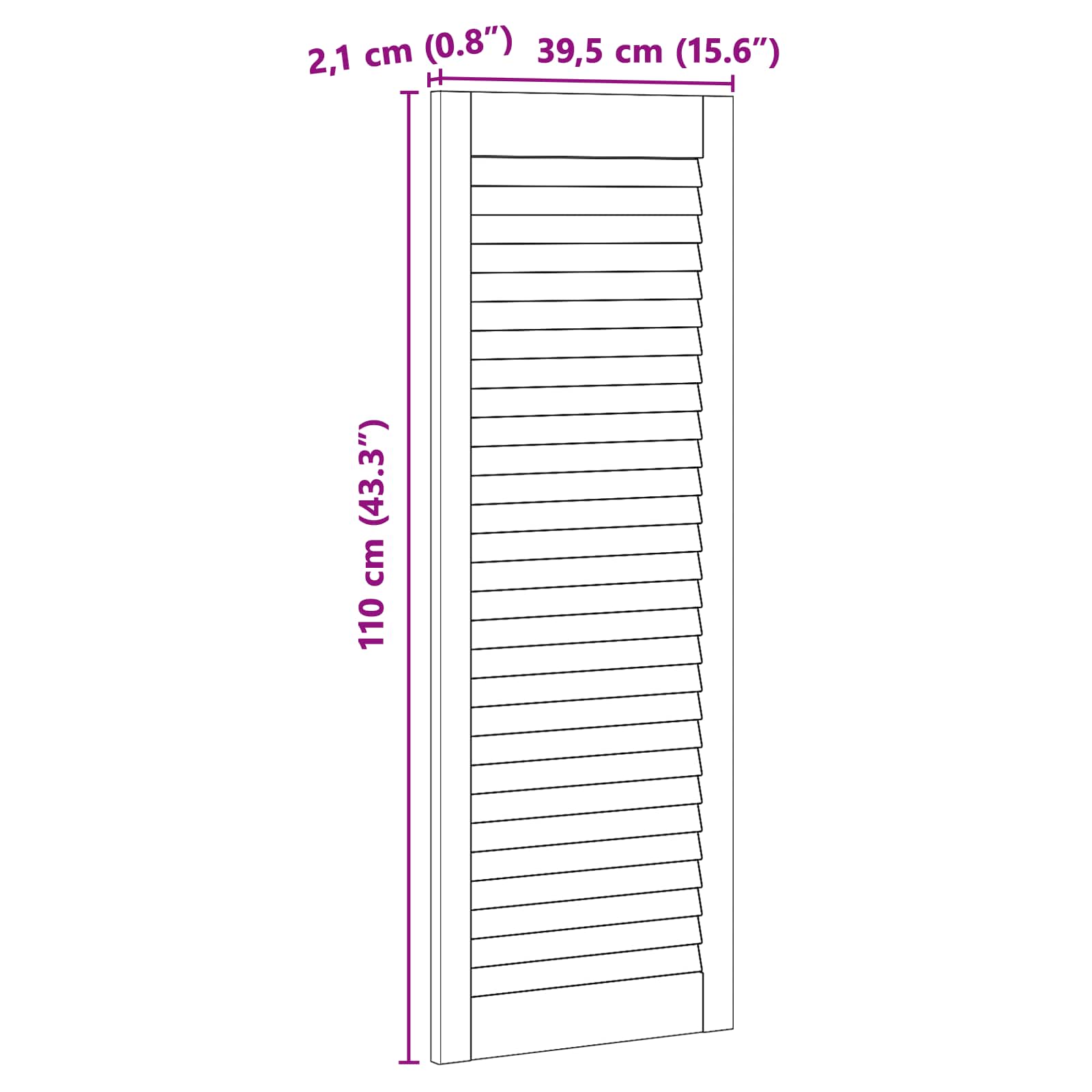 Porta per Armadio con porta 4 pcs Naturale 140.5 x 2 x 59.5 cm 3394494