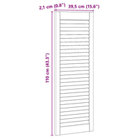 Porta per Armadio con porta 4 pcs Naturale 140.5 x 2 x 59.5 cm 3394494