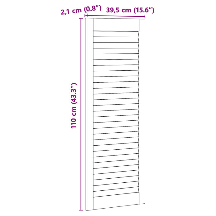 Porta per Armadio con porta 4 pcs Naturale 140.5 x 2 x 59.5 cm 3394494