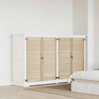 vidaXL Porte per Armadi con porta 4 pcs Marrone 110 x 49.5 x 2.1 cm