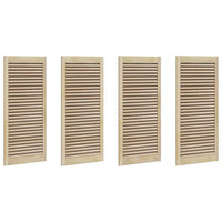 vidaXL Porte per Armadi con porta 4 pcs Marrone 110 x 49.5 x 2.1 cm