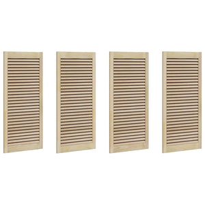 vidaXL Porte per Armadi con porta 4 pcs Marrone 110 x 49.5 x 2.1 cm