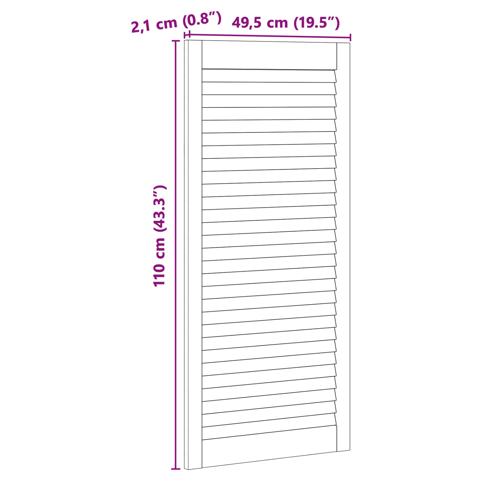 Porta per Armadio con porta 4 pcs Naturale 140.5 x 2 x 59.5 cm 3394495