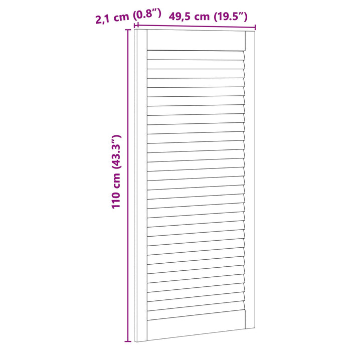 Porta per Armadio con porta 4 pcs Naturale 140.5 x 2 x 59.5 cm 3394495