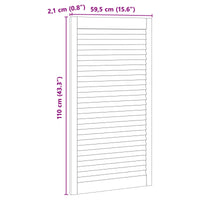 Porta per Armadio con porta 4 pcs Naturale 140.5 x 2 x 59.5 cm 3394496