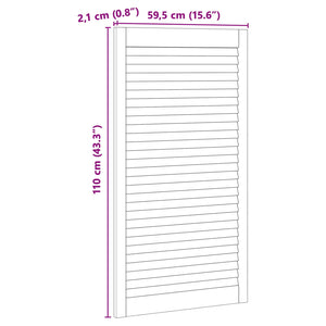 Porta per Armadio con porta 4 pcs Naturale 140.5 x 2 x 59.5 cm 3394496