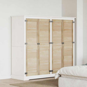 vidaXL Porte per Armadi con porta 4 pcs Marrone 140.5 x 39.5 x 2.1 cm