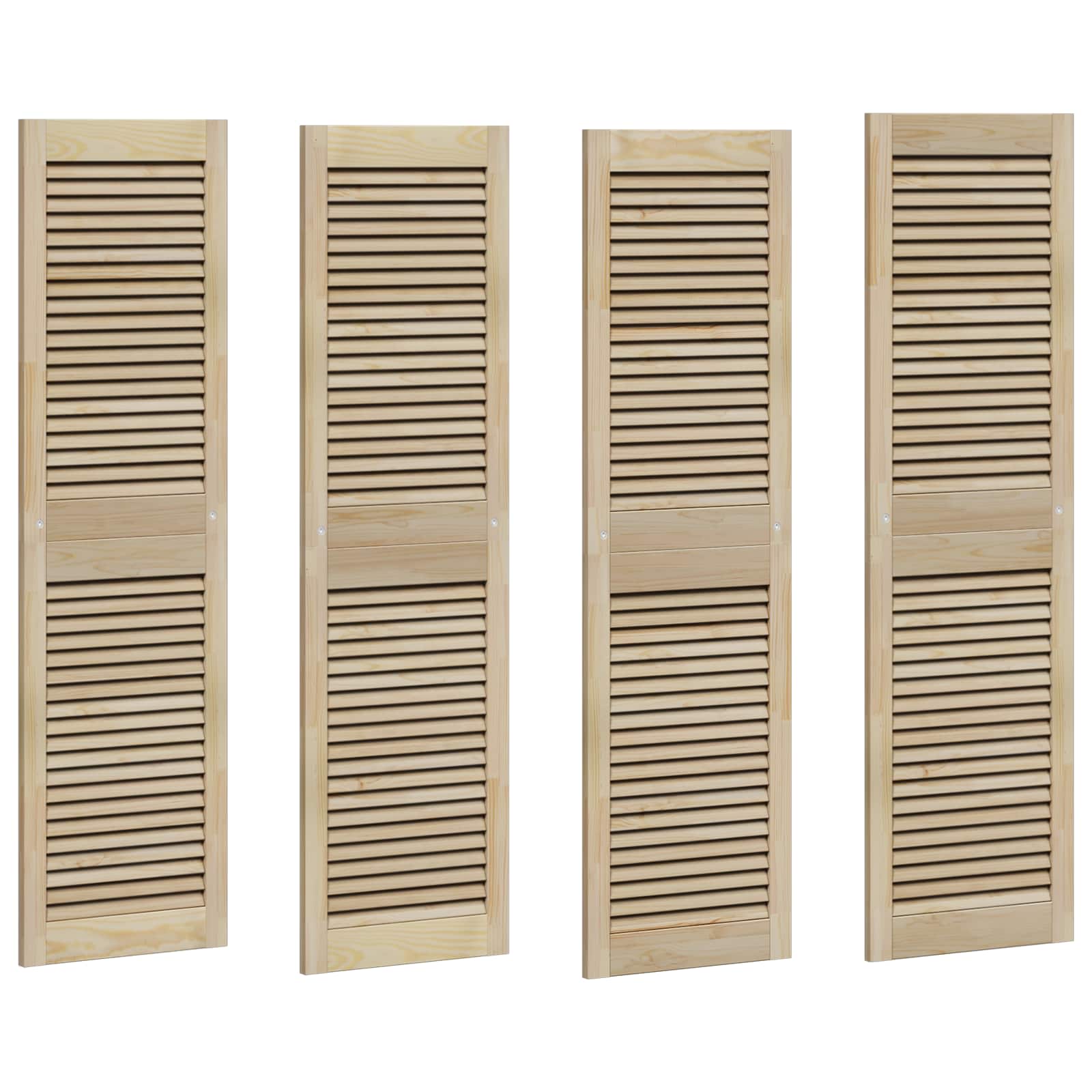 Porta per Armadio con porta 4 pcs Naturale 140.5 x 2 x 59.5 cm 3394497