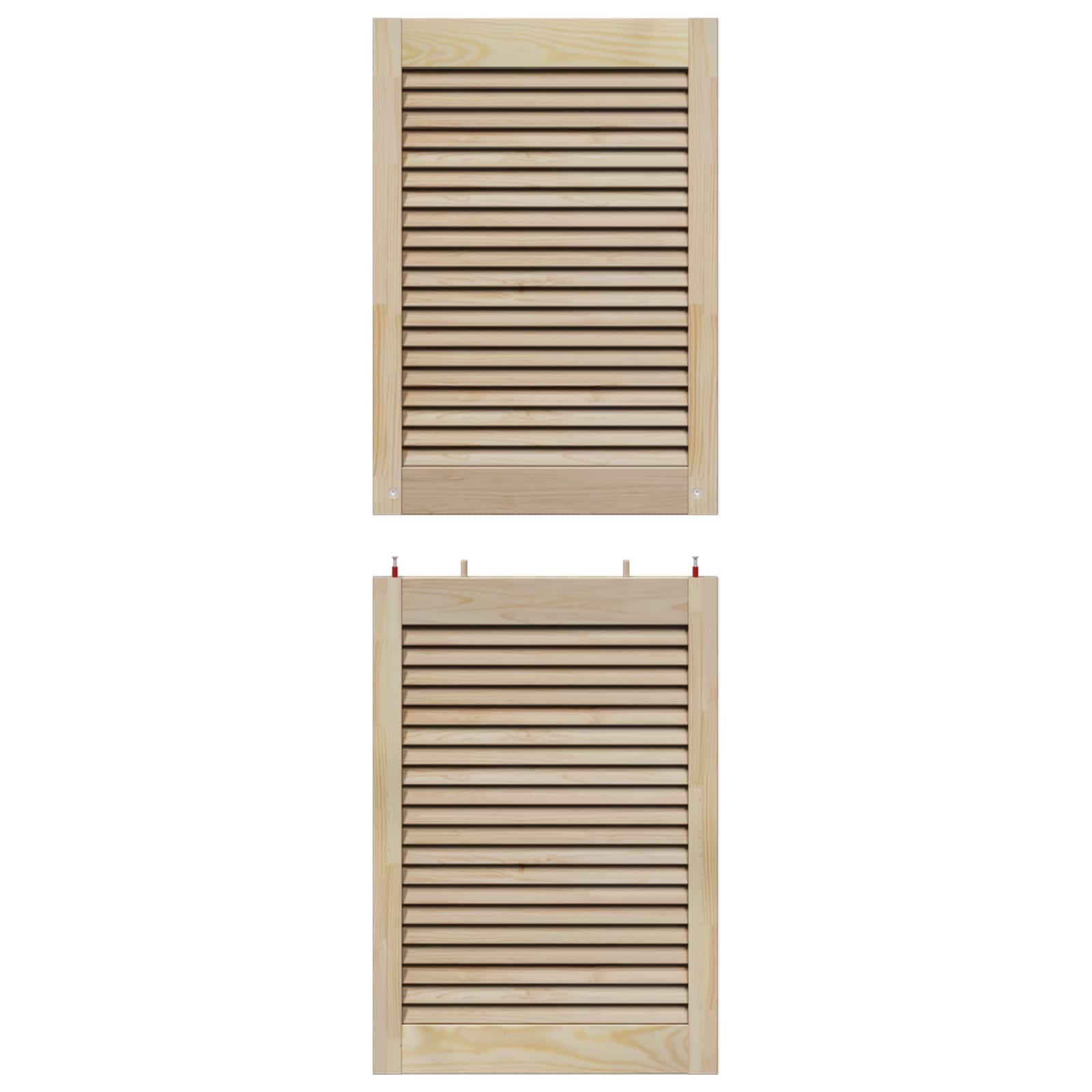 Porta per Armadio con porta 4 pcs Naturale 140.5 x 2 x 59.5 cm 3394498