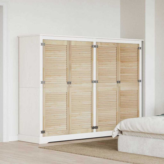 vidaXL Porte per Armadi con porta 4 pcs Marrone 140.5 x 49.5 x 2.1 cm