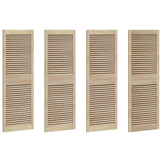 vidaXL Porte per Armadi con porta 4 pcs Marrone 140.5 x 49.5 x 2.1 cm