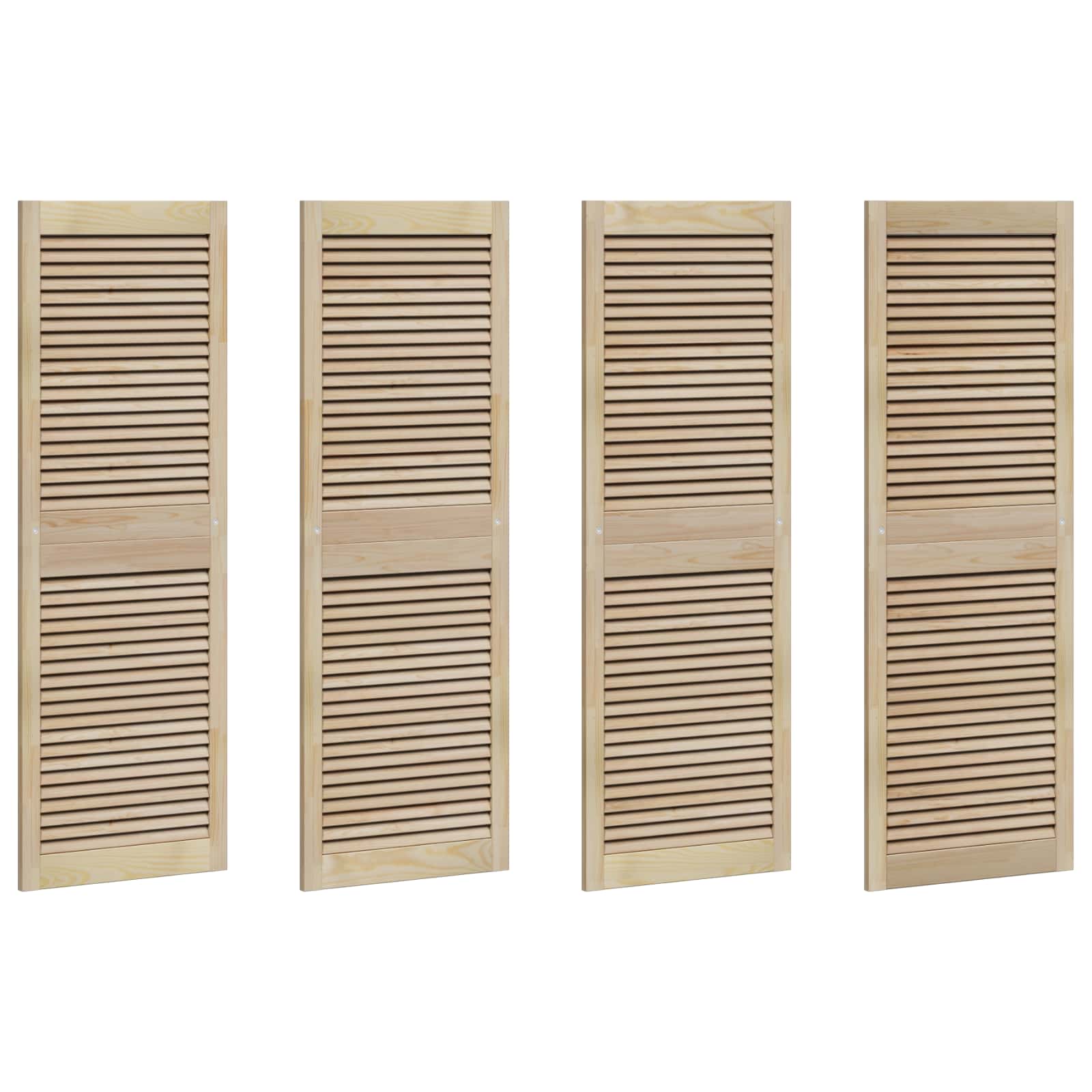 Porta per Armadio con porta 4 pcs Naturale 140.5 x 2 x 59.5 cm 3394498