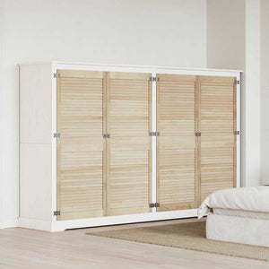vidaXL Porte per Armadi con porta 4 pcs Marrone 140.5 x 59.5 x 2.1 cm