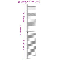 Porta per Armadio con porta 4 pcs Naturale 140.5 x 2 x 59.5 cm 3394500