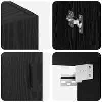 Armadi da Muro 2 pcs Rovere nero 69.5 x 34 x 90 cm 3394508