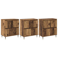 vidaXL Sideboards 3 pcs Legno vecchio 180 x 35 x 70 cm